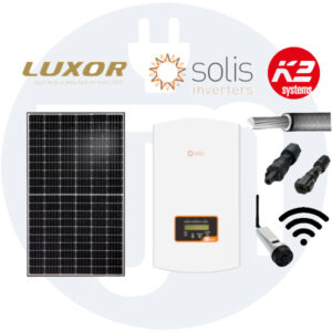 10 kWp Photovoltaikanlage Komplettset mit Luxor Modulen + Solis 10kW Wechselrichter 3-Phasig