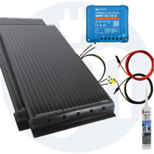 200 Watt Wohnmobilsolaranlage Set mit Victron 75/15 inkl. Bluetooth in weiss oder schwarz