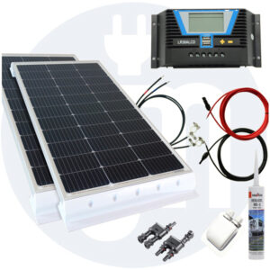 260 Watt Wohnmobil Solaranlage 12 Volt Set in weiß