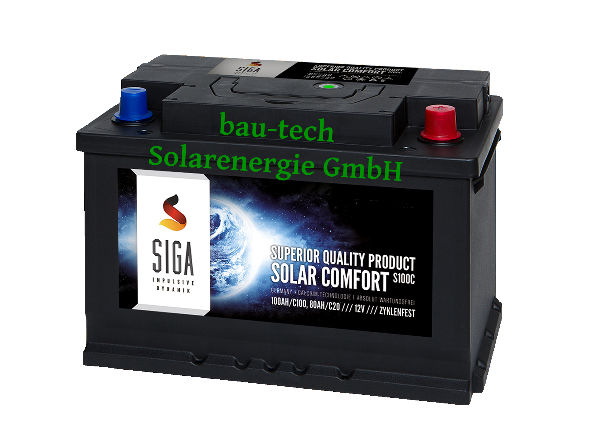 100Ah 12Volt Calcium Solar Batterie Akku Wohnmobil Boot Versorgungsbatterie  - Tima-Solar