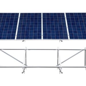 PV Solar Unterkonstruktion Aufständerung für 4 Module