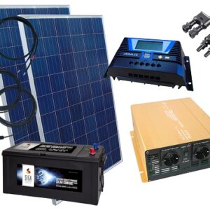 1000Watt Inselanlage mit Batterie Speicher / inkl. Montagematerial für Dachpfannen