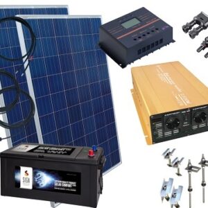 2,0KW Inselanlage mit Batterie Speicher / inkl. Montagematerial für Flachdach