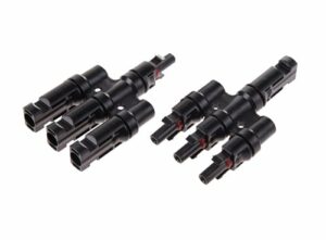 1 Paar Y 3-fach T Stecker für Photovoltaik Solarkabel Montage