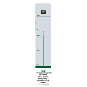 Tigo EI Heimspeichersystem: TSI-10K3D Hybrid-Inverter (10kW) + TSB-3 Batteriespeicher (6kWh)