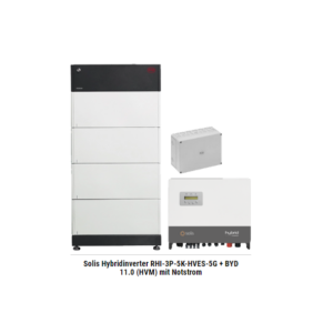 Solis Hybridinverter RHI-3P-5K-HVES-5G + BYD 11.0 (HVM) mit Notstrom