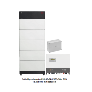 Solis Hybridinverter RHI-3P-8K-HVES-5G + BYD 13.8 (HVM) mit Notstrom