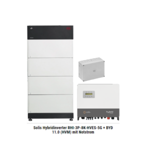 Solis Hybridinverter RHI-3P-8K-HVES-5G + BYD 11.0 (HVM) mit Notstrom