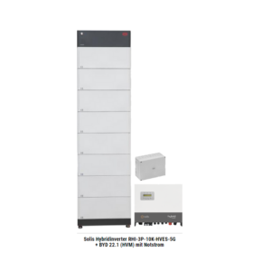 Solis Hybridinverter RHI-3P-10K-HVES-5G + BYD 22.1 (HVM) mit Notstrom