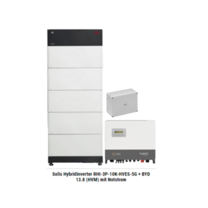 Solis Hybridinverter RHI-3P-10K-HVES-5G + BYD 13.8 (HVM) mit Notstrom