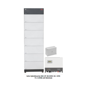 Solis Hybridinverter RHI-3P-5K-HVES-5G + BYD 19.3 (HVM) mit Notstrom