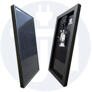 Solarmodul 12V 30Watt Monokristallin in Schwarz