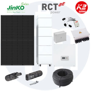 Photovoltaikanlage 8 kWp mit Jinko Modulen + RCT Power Storage DC 8.0 + RCT Batterie + Montagematerial
