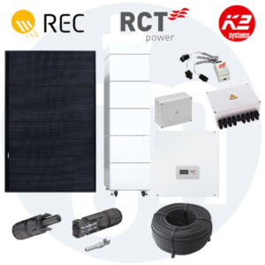 Photovoltaikanlage 12 kWp mit REC Modulen + RCT Power Storage DC 10.0 + RCT Batterie + Montagematerial